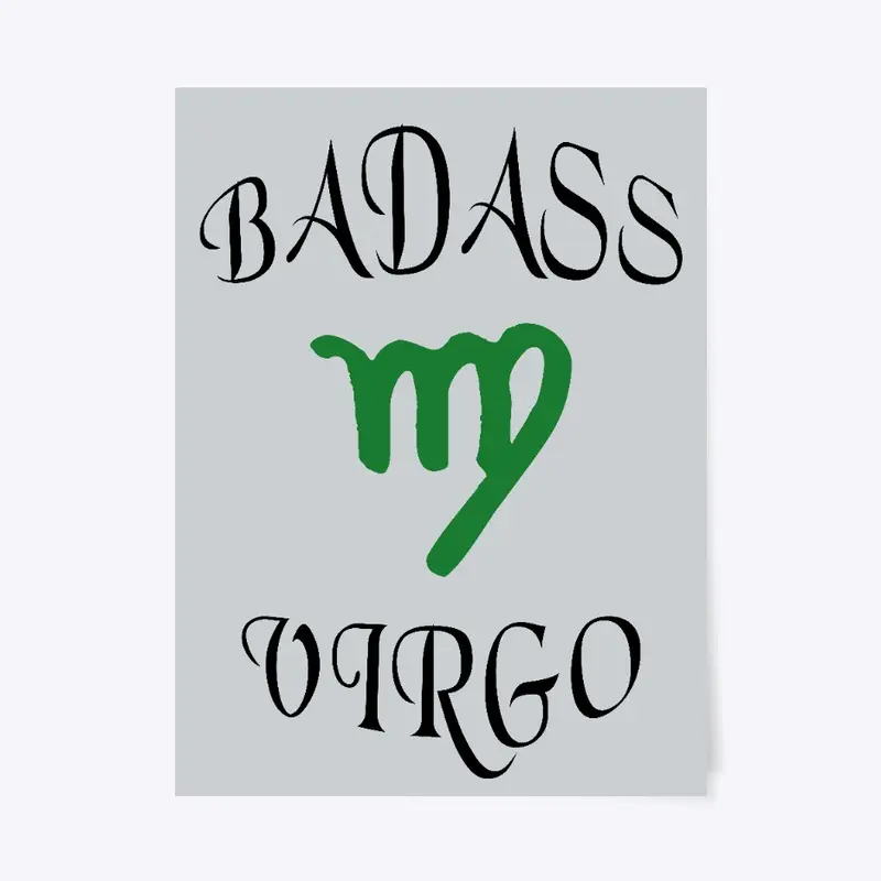 Virgo Zodiac Poster-Fun Badass Cool gift